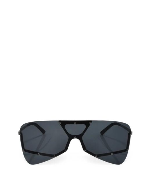 Rick Owens Black Tower Shield-Frame Sunglasses for men