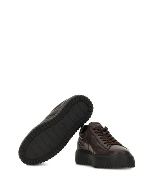Hogan Black H-Stripes Sneakers for men