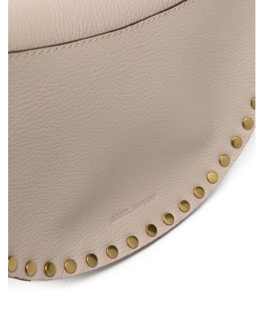 Isabel Marant Gray Studded Leather Belt Bag