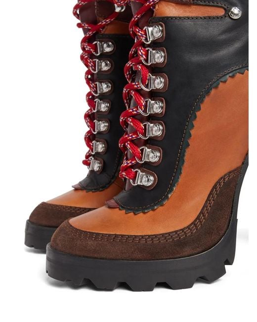 DSquared² Brown 120Mm Round-Toe Leather Boots