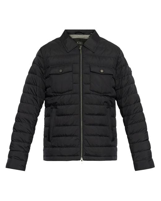 Moose Knuckles Black Zip-Up Down Jacket for men