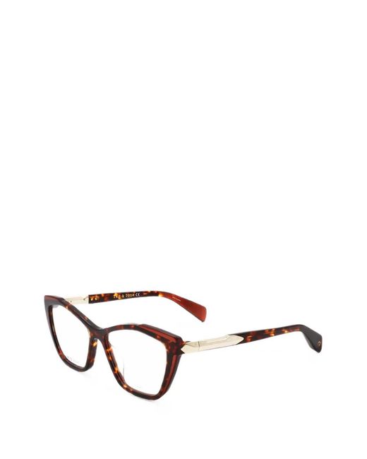 Rag & Bone Brown Tortoiseshell-Effect Cat-Eye Glasses