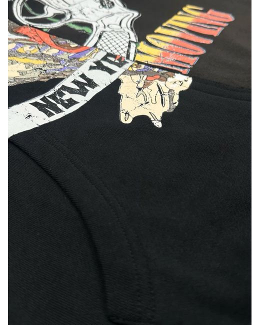 Haculla Black Crown Royal Asymmetric Hoodie for men