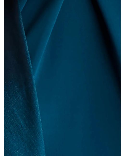 Tadashi Shoji Blue Bow-Detail Halter-Neck Maxi Dress