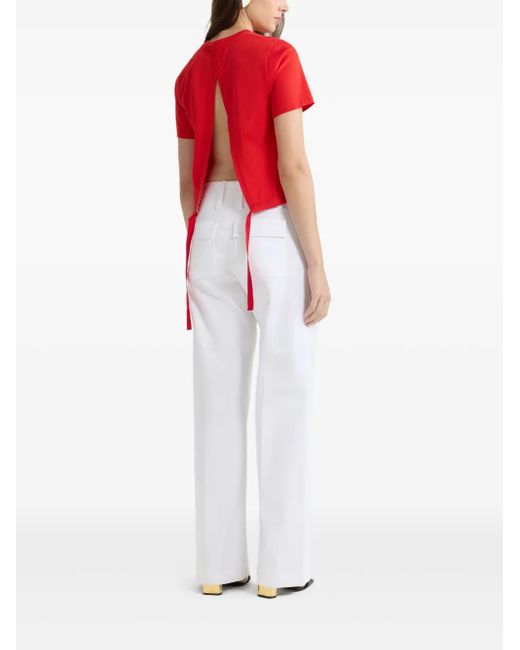 Patou Red Open-Back T-Shirt