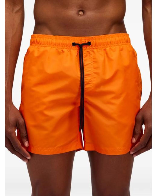 Sundek Orange Drawstring Swim Shorts for men