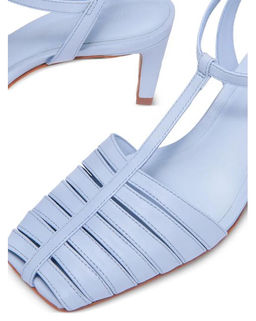Bernardo Blue Peoria T-Strap Pumps