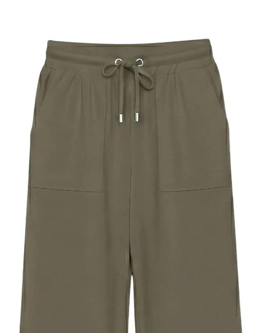 OFLAB Green Drawstring Wide-Leg Track Pants