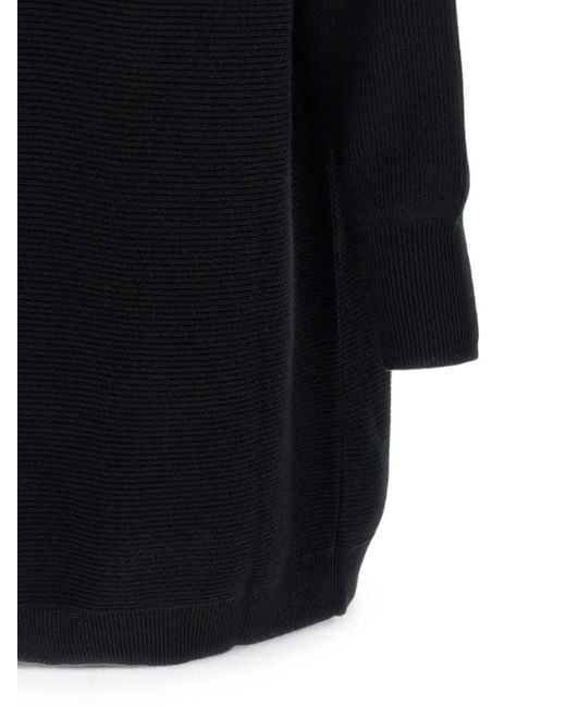 Brunello Cucinelli Blue Monile Ribbed-Knit Mini Dress