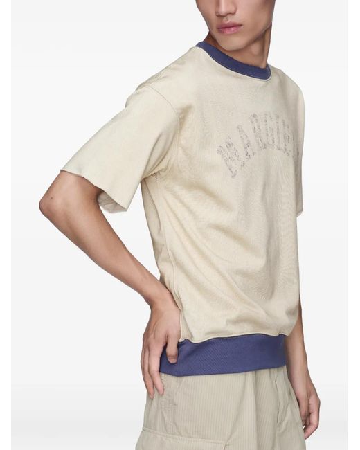 Maison Margiela White Cotton Varsity T-Shirt for men