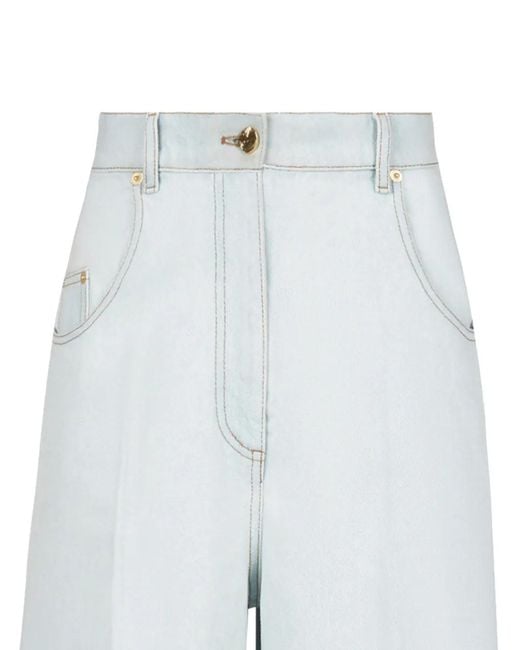 Nina Ricci White High-Waisted Flared Jeans