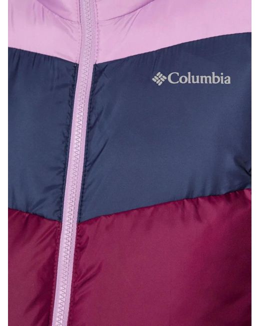 Columbia Purple Puffect Colour-Block Puffer Jacket