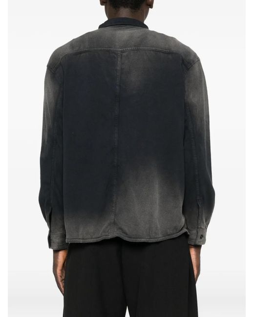 KHOKI Black Button Pocket Shirt for men