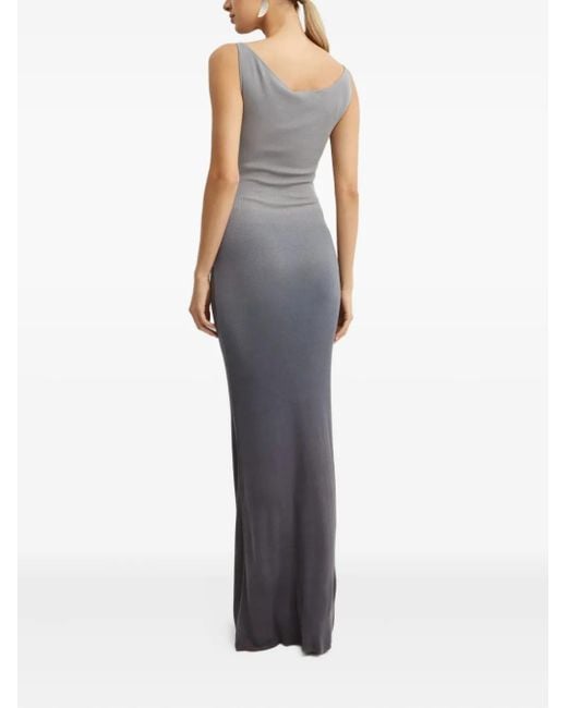 AYA MUSE Gray Hali Gradient-Effect Dress