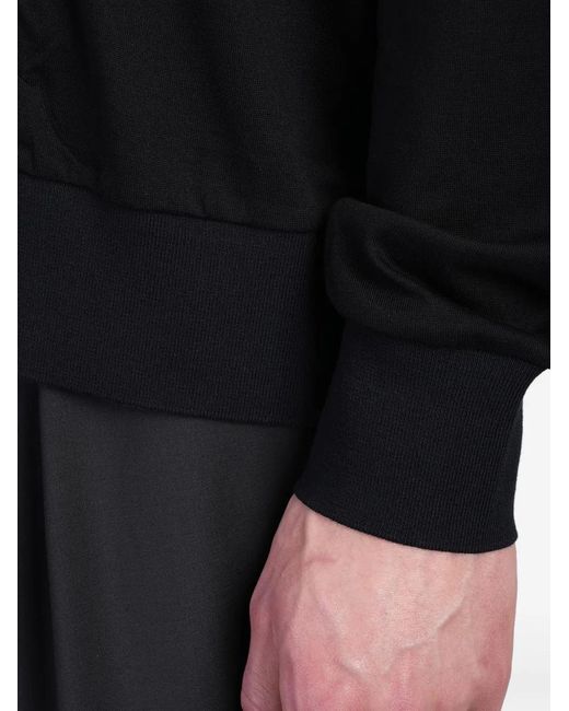 Attachment Black Cotton Cardigan for men