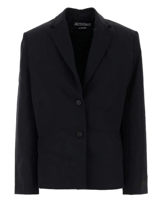 Jacquemus Black Single-Breasted Blazer