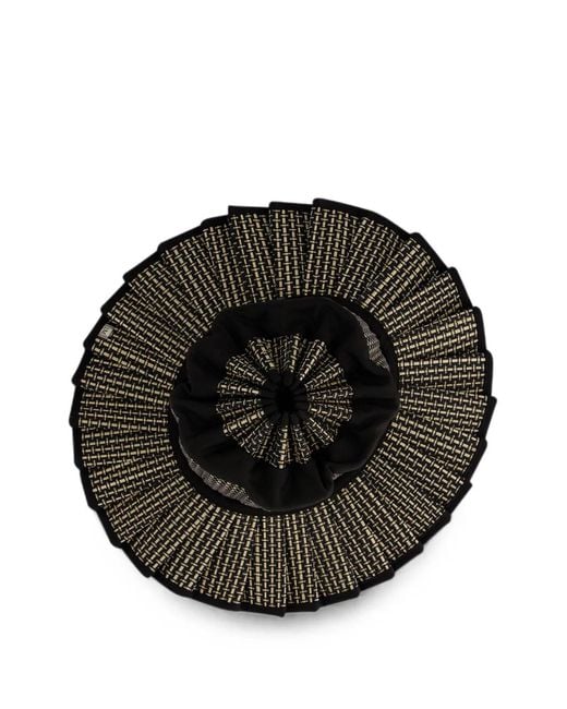 Lorna Murray Black Capri Woven Sun Hat