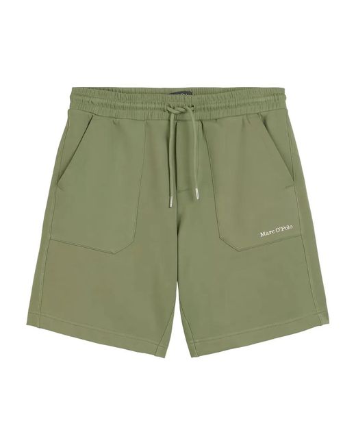 Marc O' Polo Green Elasticated-Waist Shorts for men