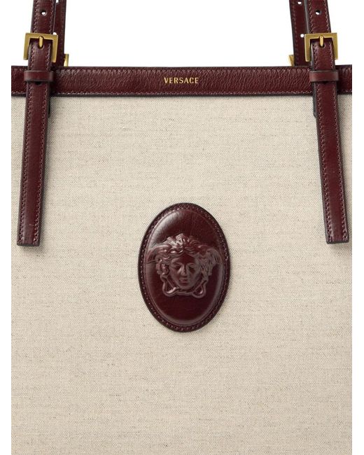 Versace Natural Rivière Large Canvas Tote
