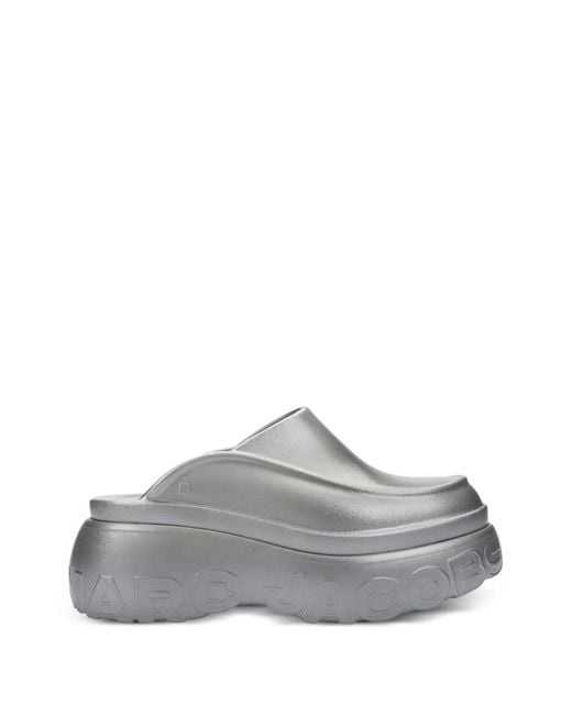 Marc Jacobs Gray X Melissa Logo-Embossed Mules