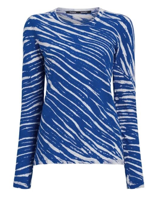 Proenza Schouler Blue Mia T-Shirt