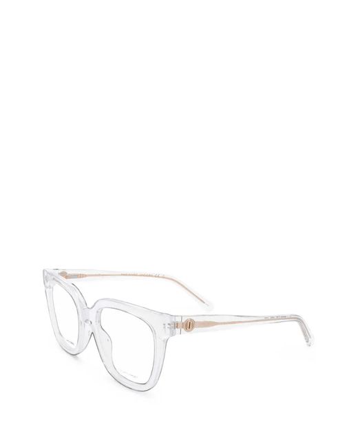 Marc Jacobs White Square-Frame Glasses