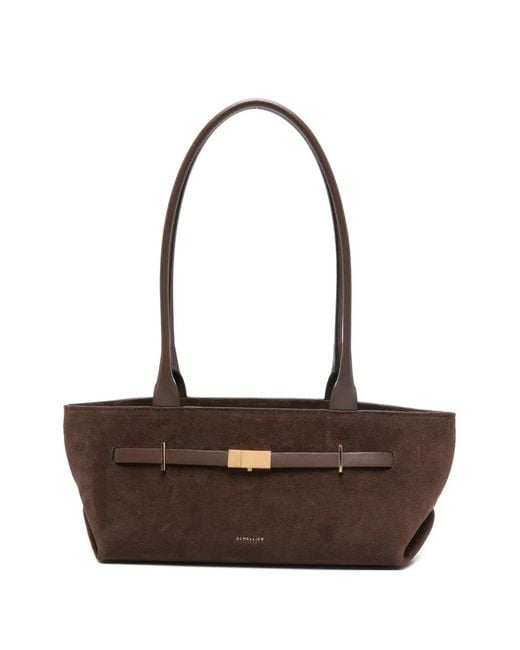 DeMellier London White New York Suede Tote Bag