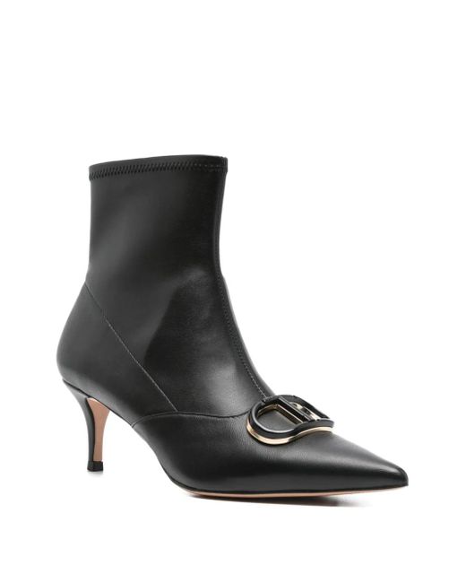 Twinset Black 60Mm Pointed-Toe Ankle Boots