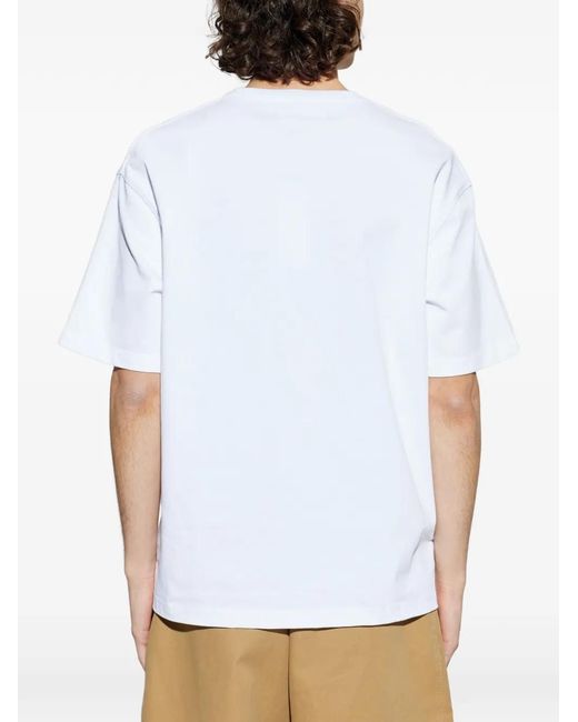 Samsøe & Samsøe White Graphic T-Shirt for men
