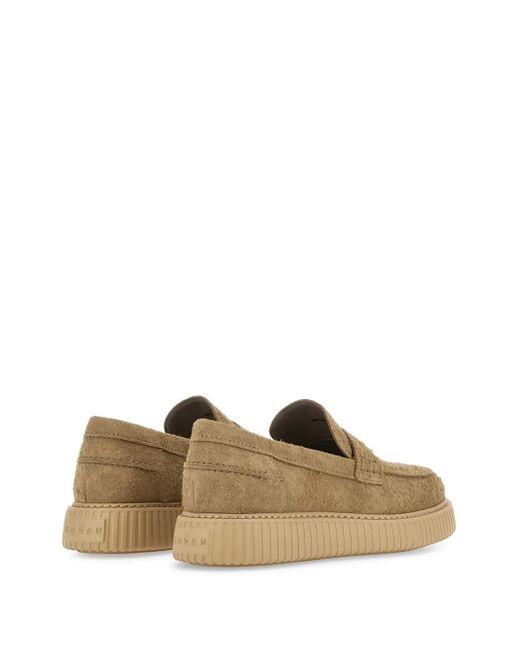 Hogan Brown H677 Moccasins for men