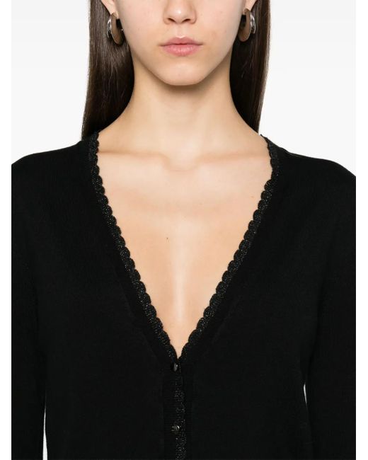 Liu Jo Black Button-Up Cardigan