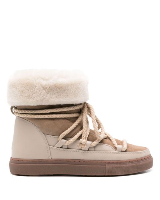 Inuikii Brown Shearling-trimmed Snow Boots
