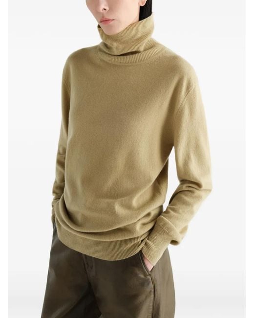 Lemaire Natural Stand-Collar Sweater