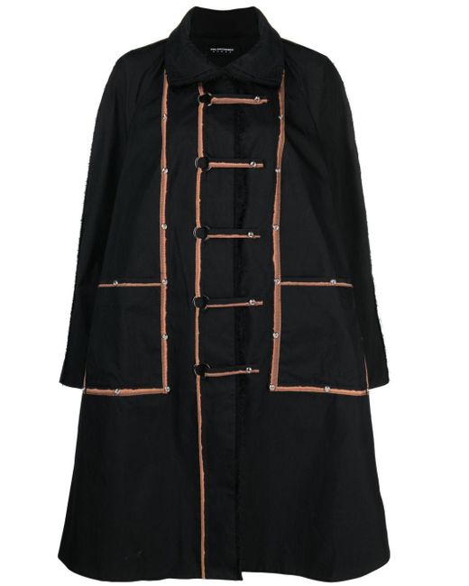 Kiko Kostadinov Black Aketon High-neck Coat