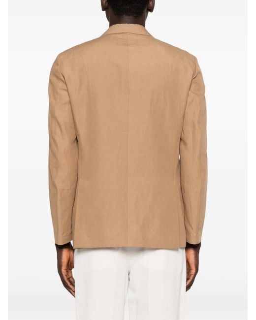 Lardini Natural Buttoned Blazer for men