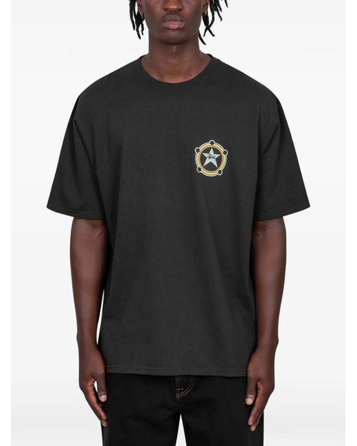 Stussy Black Pigment Dyed T-Shirt for men