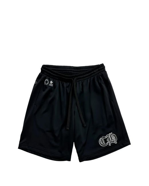 Chrome Hearts Black Mesh Varsity Shorts for men