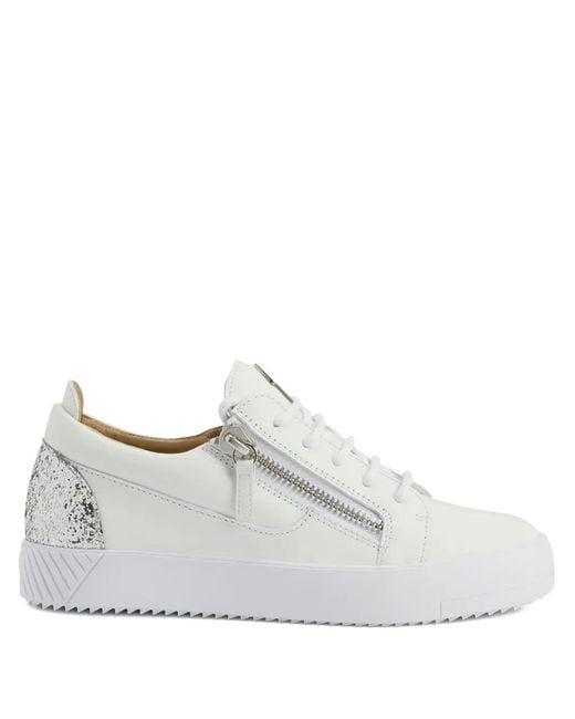 Giuseppe Zanotti White Gail Sneakers