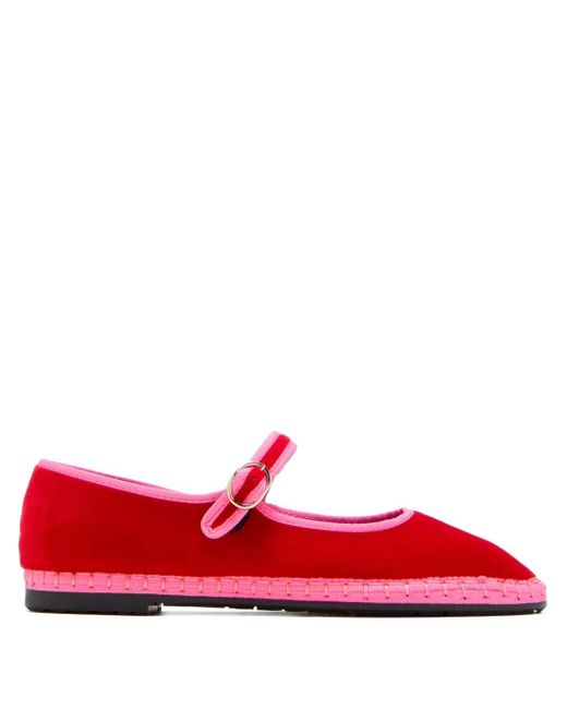 Flabelus Red Aurelie Ballet Flats