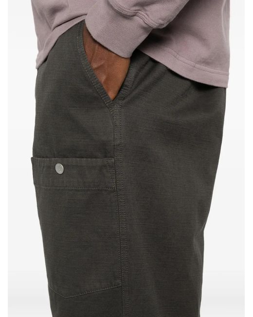 Stone Island Gray 3100038 Slub Cotton Batavia-Tc_S.I. Marina Cargo Trousers for men