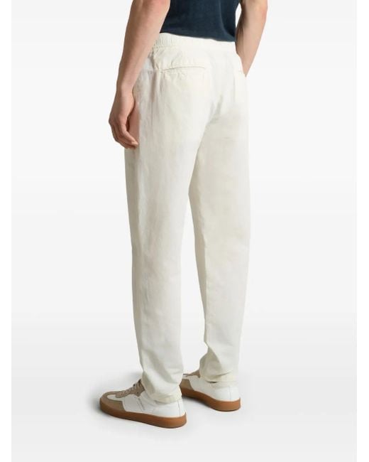 Woolrich White Linen Trousers for men