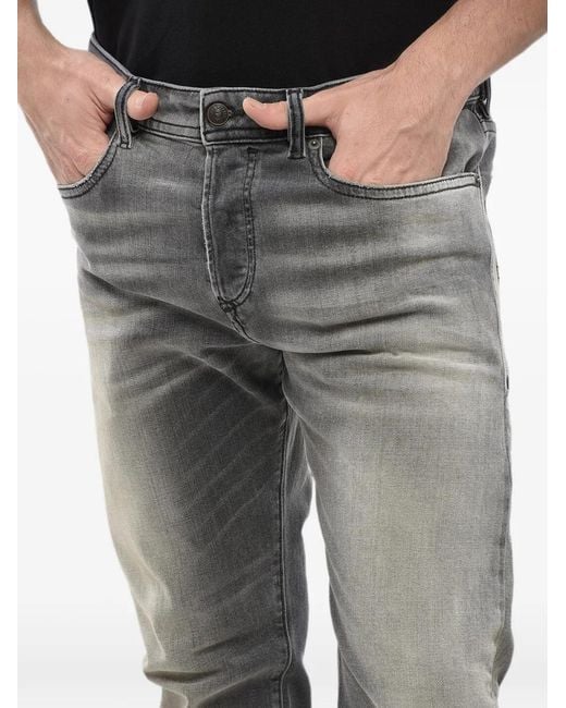 DIESEL Gray Belt-Loops Jeans for men