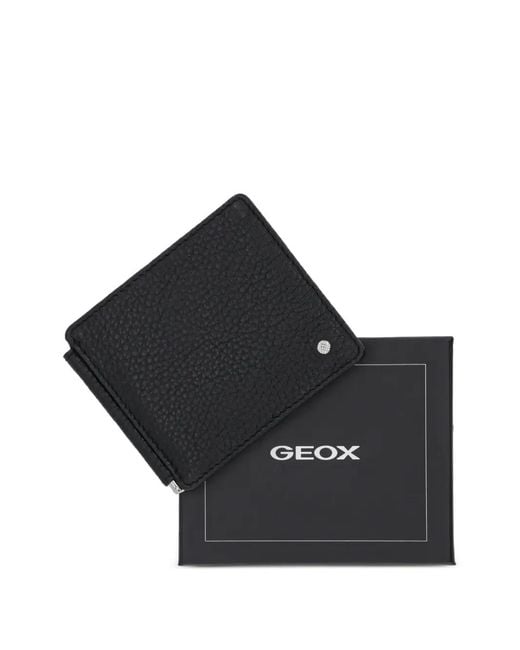 Geox Black Money-Clip Wallet for men