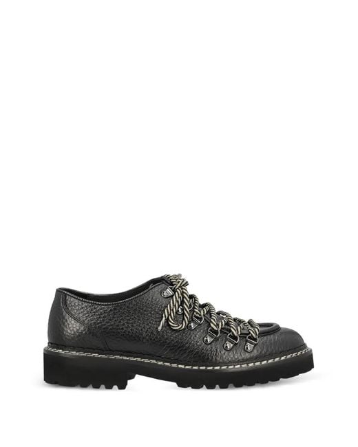 Derby Stringate di Doucal's in Black da Uomo