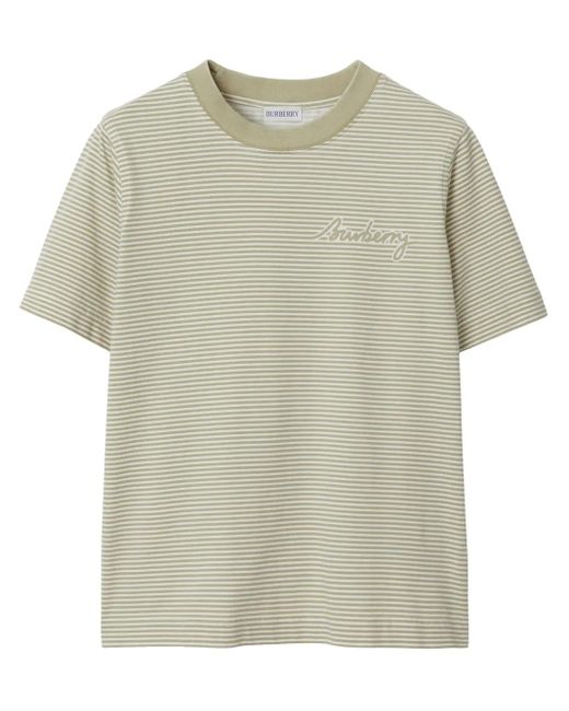 Burberry Natural Striped T-Shirt