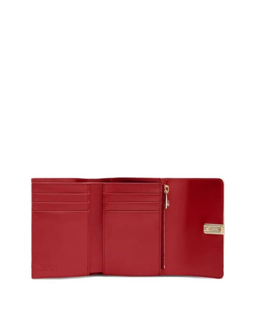 Furla Pink Compact S Embossed Wallet