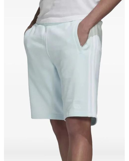 Shorts Con Dettaglio A 3 Righe di Adidas in Blue da Uomo