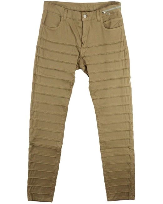 Undercover Natural Stitched Slim-fit Trousers for men