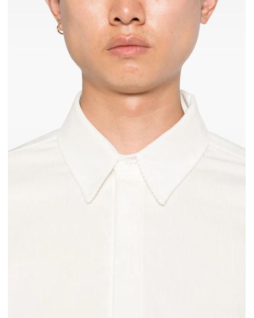 Gabriela Hearst White Nicolas Cotton Shirt for men