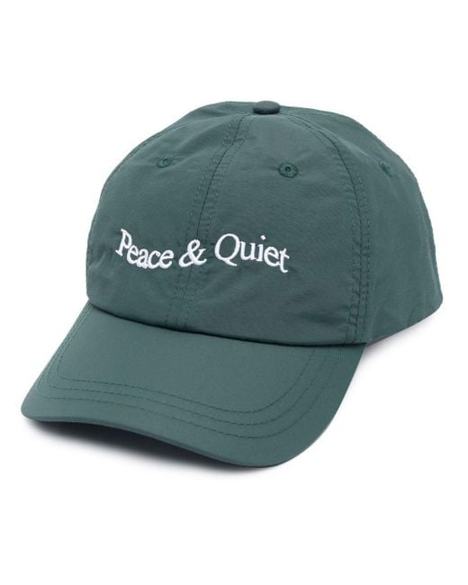 Museum of Peace & Quiet Green Logo-embroidered Cap for men
